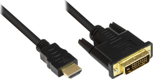 Good Connections Kabel HDMI-St.-DVI-D 24+1 St. schwarz 1m