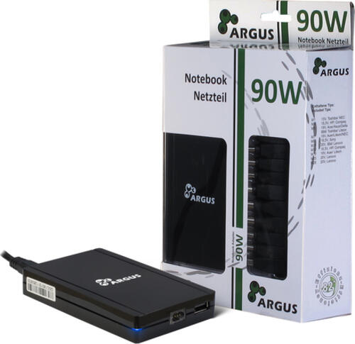 INTER-TECH Argus USN90-UCB Notebook Universaladapter inkl USB-Port  automatisch anpassende Voltzahl