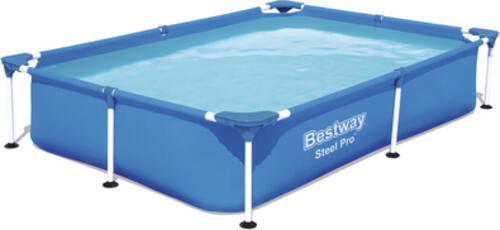 Bestway Steel Pro 56401 Aufstellpool Gerahmter Pool Rechteckig 1200 l Blau