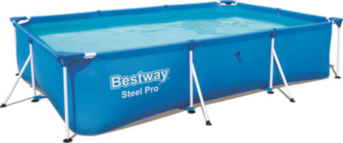 Bestway Steel Pro 56404 Aufstellpool Gerahmter Pool Rechteckig 3300 l Blau