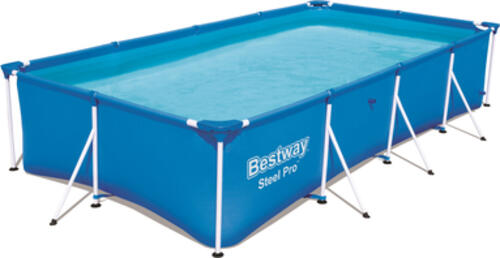Bestway Steel Pro 56405 Aufstellpool Gerahmter Pool Rechteckig 5700 l Blau
