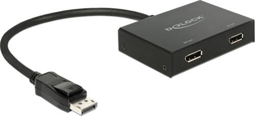 DeLOCK 87665 Videokabel-Adapter 0,3 m DisplayPort 2 x DisplayPort Schwarz