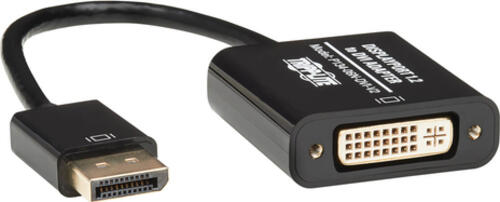 Tripp Lite P134-06N-DVI-V2 Aktiver DisplayPort-auf-DVI-Aktiv-Adapter-Videokonverter, DP Ver 1.2 (Stecker/Buchse), 15,24 cm