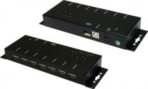 EXSYS EX-1178 Schnittstellen-Hub USB 2.0 Type-B 480 Mbit/s Schwarz