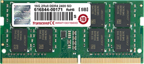 Transcend 16GB DDR4-2400 Speichermodul 2 x 8 GB 2400 MHz