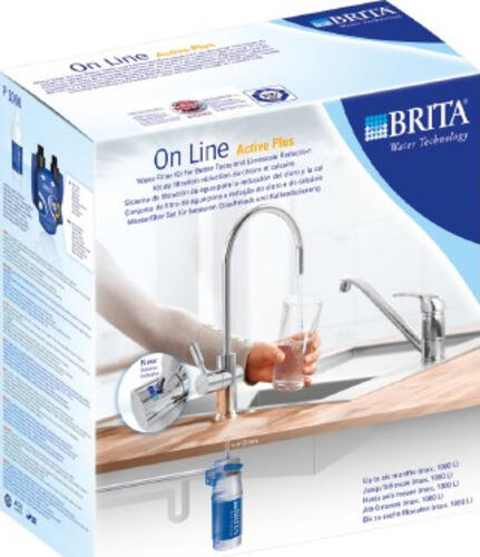 Brita On Line Active Plus Untertischwasserfilter Silber
