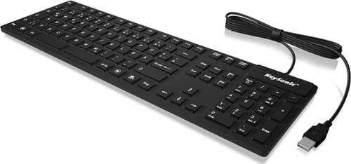 KeySonic KSK-8030IN Tastatur USB QWERTZ Deutsch Schwarz