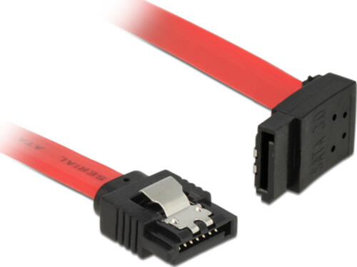 DeLOCK 0.3m, 2xSATAIII SATA-Kabel 0,3 m SATA 7-pin Schwarz, Rot