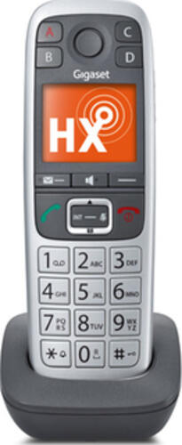 Gigaset E560HX Analoges/DECT-Telefon Anrufer-Identifikation Grau, Silber