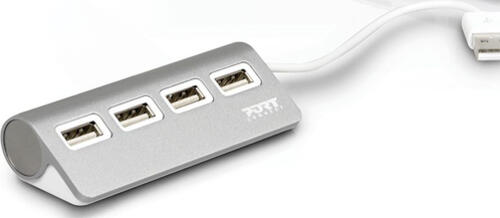 Port Designs 900120 Schnittstellen-Hub USB 2.0 480 Mbit/s Grau, Weiß