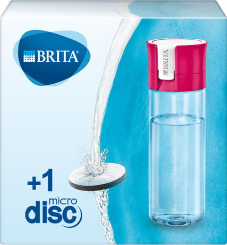 Brita Fill&Go Bottle Filtr Pink Wasserfiltration Flasche Pink, Transparent