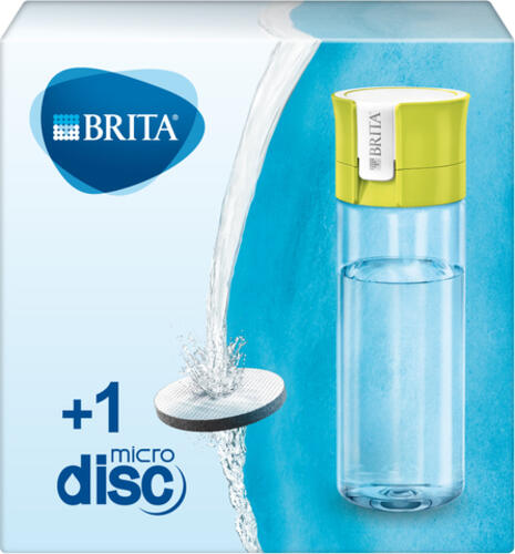 Brita Fill&Go Bottle Filtr Lime Wasserfiltration Flasche Limette, Transparent