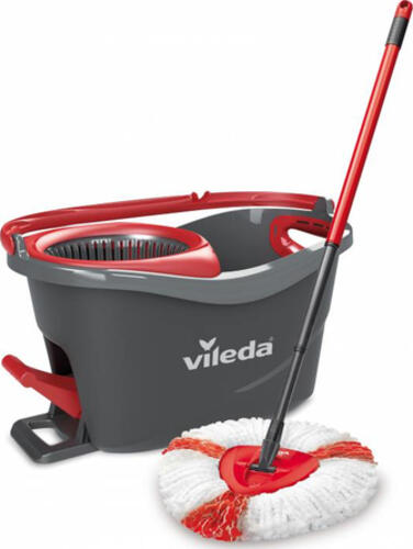 Vileda Easywring & Clean Turbo Mopp Wolle Rot, Weiß