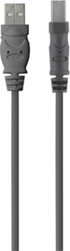 Belkin USB 2.0 A - USB 2.0 B, 4.8m USB Kabel 4,8 m USB A USB B Grau