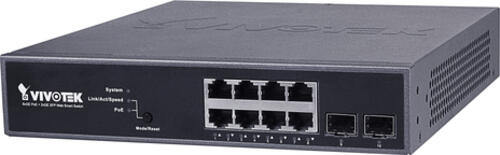 VIVOTEK AW-GEV-104B-130 Netzwerk-Switch Managed Gigabit Ethernet (10/100/1000) Power over Ethernet (PoE) 1U Schwarz