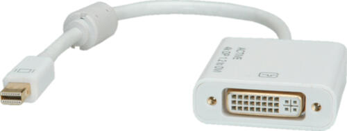 ROLINE 12.03.3137 Videokabel-Adapter 0,1 m Mini DisplayPort DVI-D Weiß