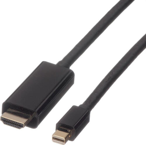 ROLINE Mini DisplayPort Kabel, Mini DP-UHDTV, M/M, 1 m