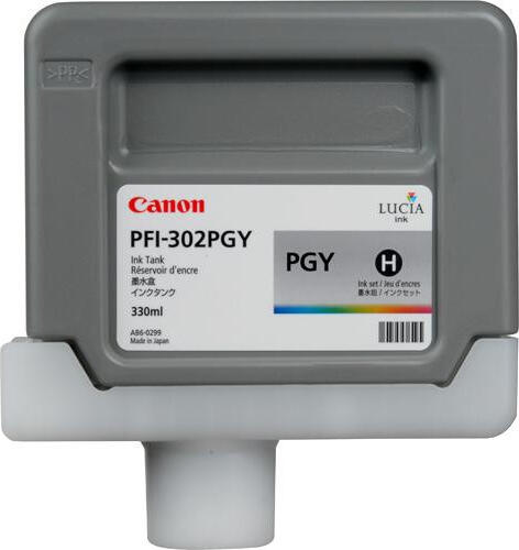 Canon PFI-302PGY Druckerpatrone Original Foto grau
