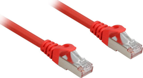 Sharkoon Cat.6a SFTP Netzwerkkabel Rot 0,5 m Cat6a S/FTP (S-STP)