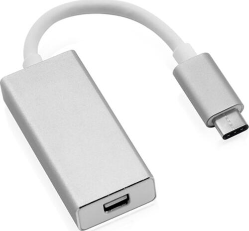 Secomp 12.03.3225 Videokabel-Adapter 0,1 m USB Typ-C Mini DisplayPort Silber, Weiß