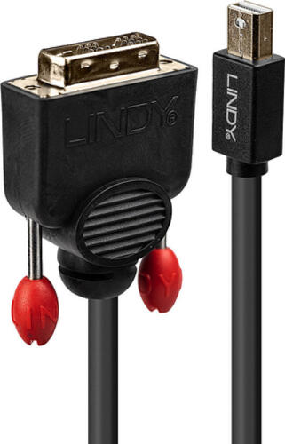 Lindy 41952 Videokabel-Adapter 2 m Mini DisplayPort DVI-D Schwarz