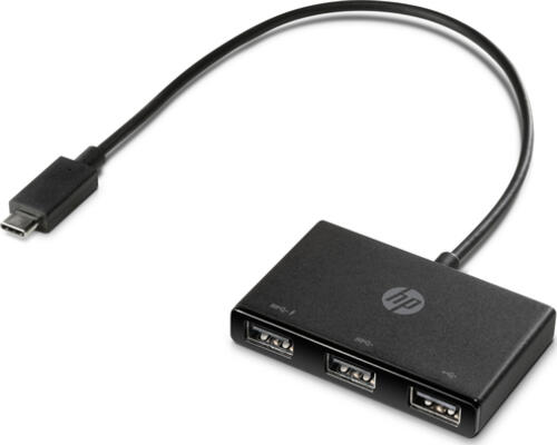 HP USB-Hub, 3x USB-A 3.0, USB-C 3.0 [Stecker]