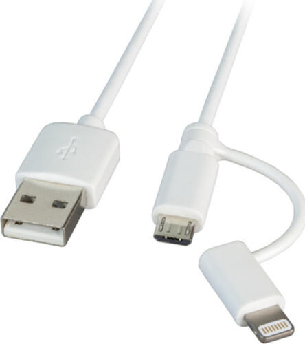 EFB Elektronik K5351WS.1 USB Kabel 1 m USB 1.0 USB A Micro-USB B Weiß