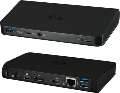 i-tec USB-C Dual Display MST Docking Station + Power Delivery 60W