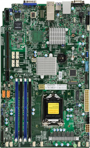 Supermicro X11SSW-TF retail, proprietär Mainboard, 4x DDR4, max. 64GB, 1x VGA