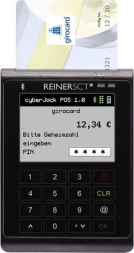 Reiner SCT cyberJack POS Smart-Card-Lesegerät USB Schwarz, Gelb