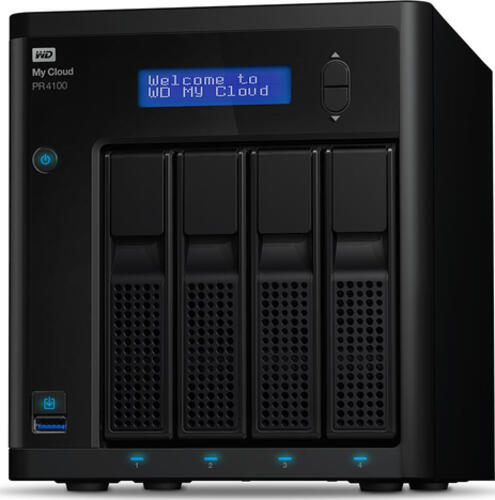 Western Digital PR4100 NAS Desktop Ethernet/LAN Schwarz N3710