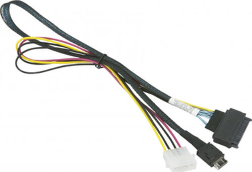 Supermicro CBL-SAST-0956 Serial Attached SCSI (SAS)-Kabel 0,55 m Schwarz, Rot, Gelb