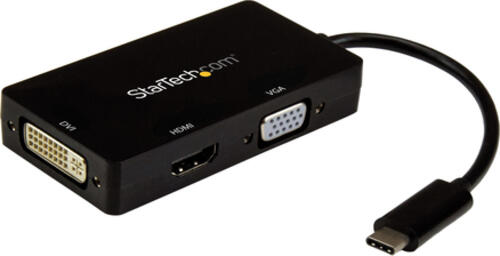 StarTech.com USB-C Multiport Adapter - 3-in-1 USB-C auf HDMI, DVI oder VGA