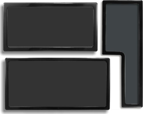DEMCiflex Staubfilter Set für Phanteks Enthoo Luxe schwarz/schwarz