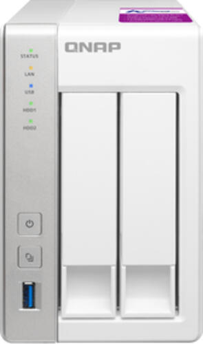 QNAP TS-231P2 NAS Tower Ethernet/LAN Weiß AL314