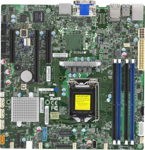 Supermicro X11SSZ-QF Intel Q170 LGA 1151 (Socket H4) micro ATX