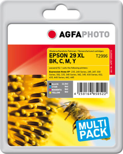 AgfaPhoto APET299SETD Druckerpatrone Kompatibel Schwarz, Cyan, Magenta, Gelb