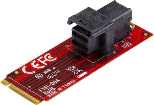 StarTech.com U.2 (SFF-8643) auf M.2 PCI Express 3.0 x4 Adapterkarte für 2,5 U.2 NVMe SSD