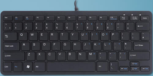 R-Go Tools Compact R-Go Tastatur, QWERTY (UK), verkabelt, schwarz