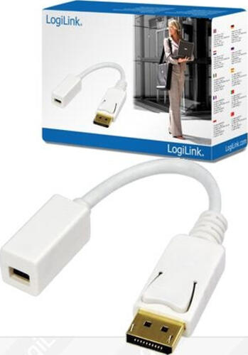 LogiLink Adapter DisplayPort / Mini DisplayPort Weiß