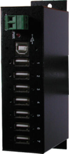 EXSYS USB 2.0 HUB 7-Port 480 Mbit/s Schwarz