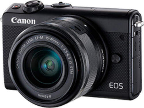 Canon EOS M100 &plus; EF-M 15-45mm IS STM MILC 24&comma;2 MP CMOS 6000 x 4000 Pixel Schwarz