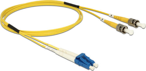 DeLOCK 84611 InfiniBand/fibre optic cable 1 m LC ST OS2 Gelb