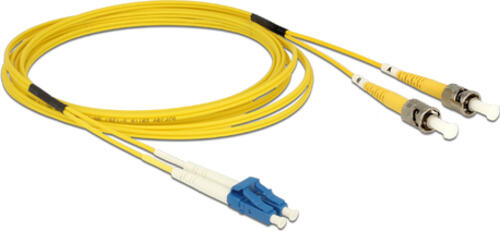 DeLOCK 84612 InfiniBand/fibre optic cable 2 m LC ST OS2 Gelb