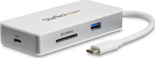 StarTech.com USB-C Multiport Adapter - SD (UHS-II) Kartenleser - 100W Power Delivery - 4K HDMI - GbE - 1x USB 3.0
