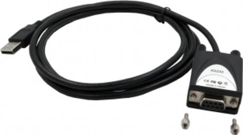 EXSYS EX-1311-2F Serien-Kabel Schwarz 1,8 m USB Typ-A DB-9