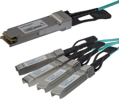 StarTech.com Cisco QSFP-4X10G-AOC10M kompatibel QSFP+ aktives optisches Breakout Kabel - 15 m