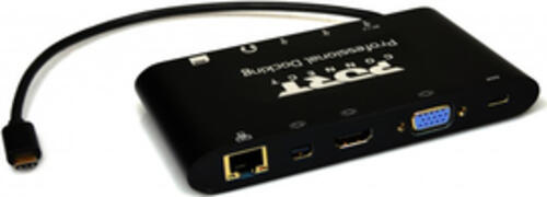 Port Designs 901906 laptop-dockingstation & portreplikator USB 3.2 Gen 1 (3.1 Gen 1) Type-C Schwarz