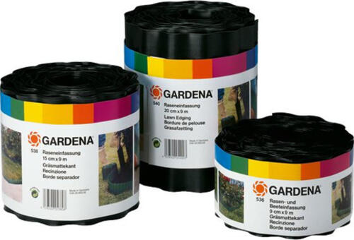 Gardena 530-20 Rasenkante Garten-Einfassungsrolle Kunststoff Schwarz