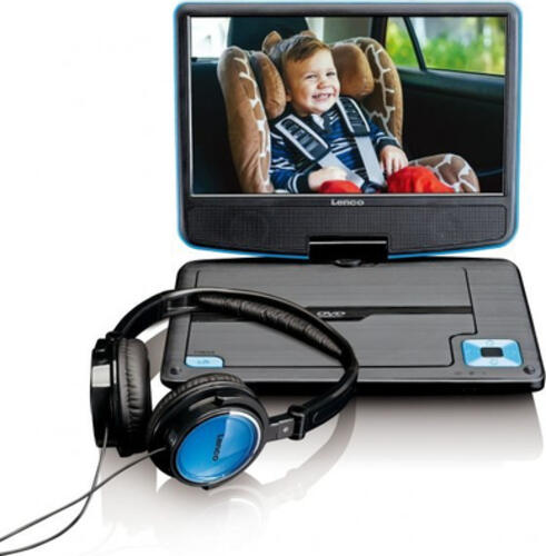 Lenco DVP-910 Tragbarer DVD-Player Cabrio 22,9 cm (9 Zoll) Schwarz, Blau
